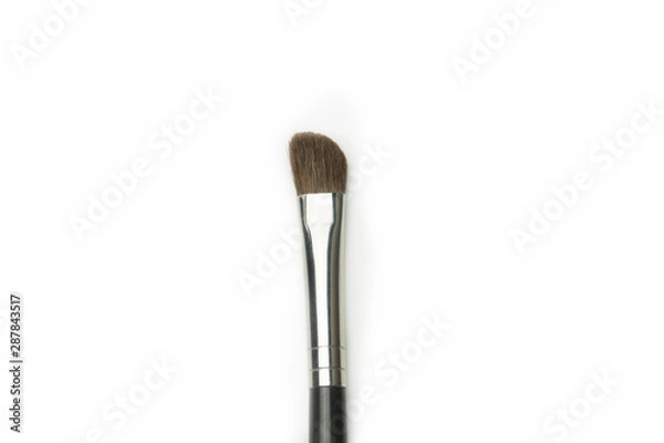 Fototapeta eye shadow brushes on white background 