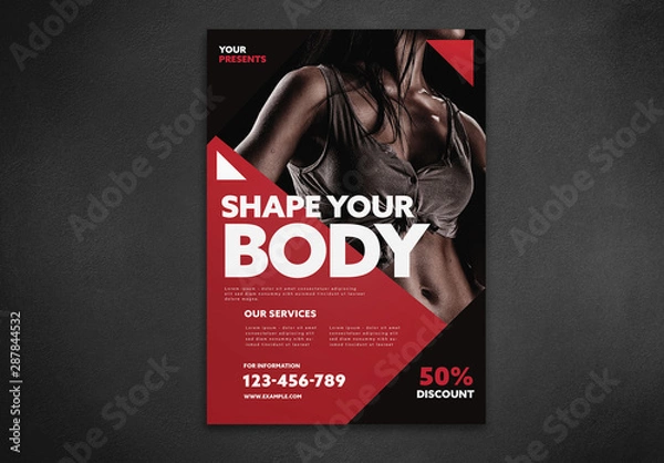 Obraz Geometryczny układ ulotki