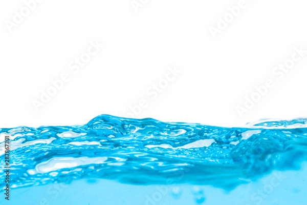 Fototapeta Water and bubble Curved Wave.