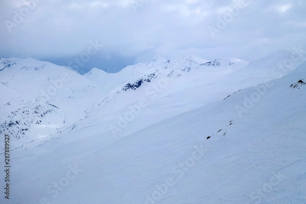 Fototapeta ski slopes.