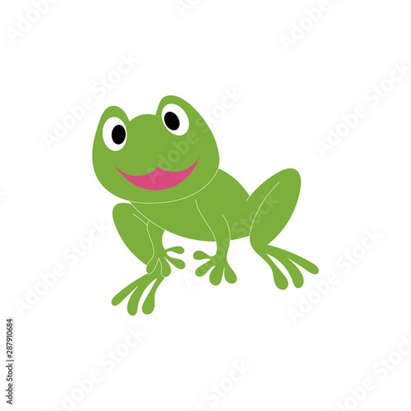 Fototapeta frog symbols logo and template