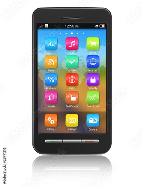 Obraz Touchscreen smartphone