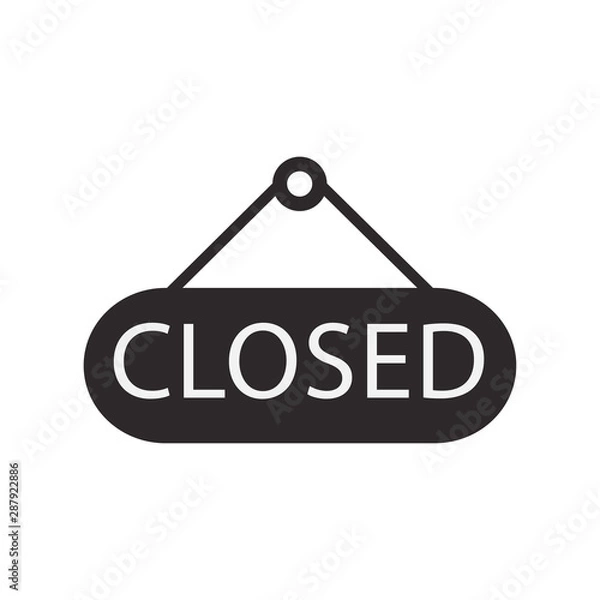 Fototapeta closed icon vector design illustration