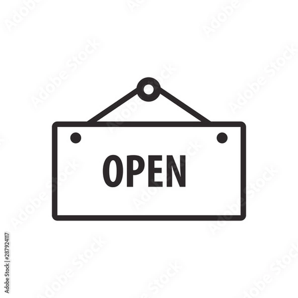Obraz open icon vector design illustration