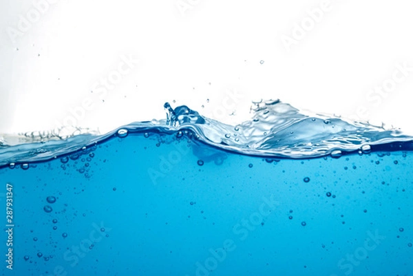 Obraz blue water surface with splash