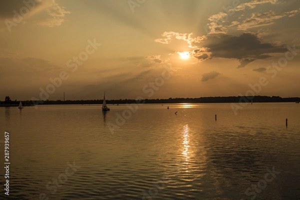 Obraz Sunset at the Lake