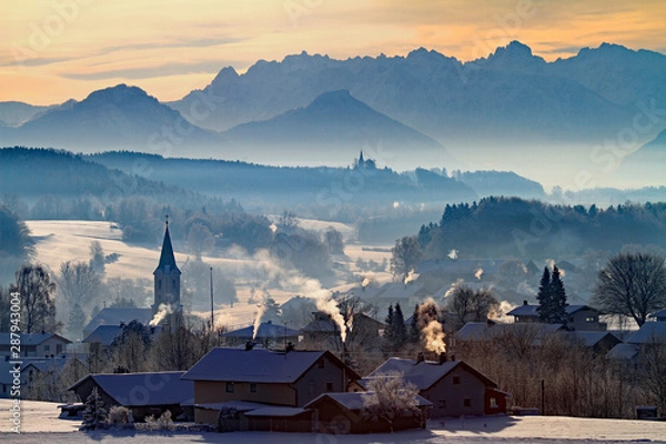 Fototapeta Glonn im Winter