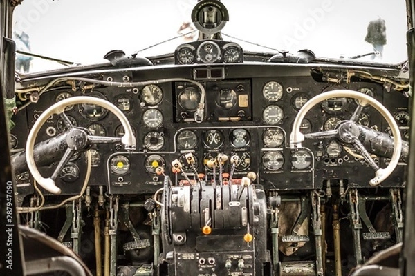 Obraz Vintage Cockpit
