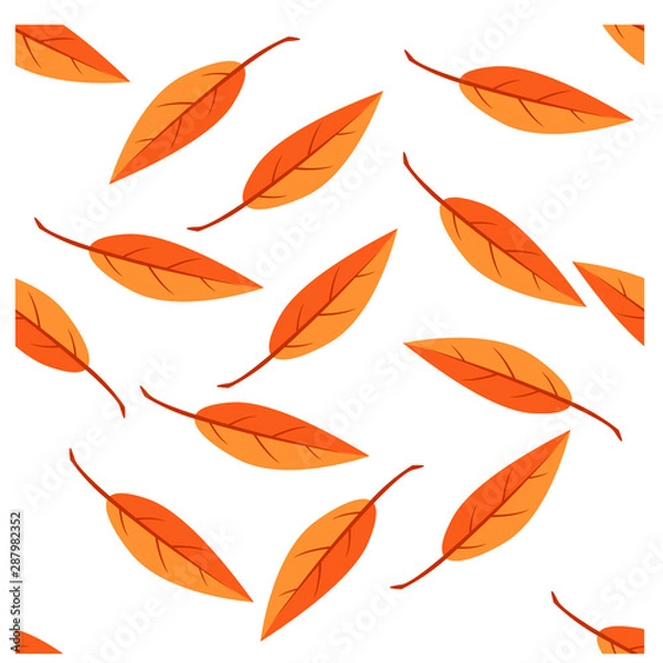 Obraz simple seamless pattern a leaf design vector