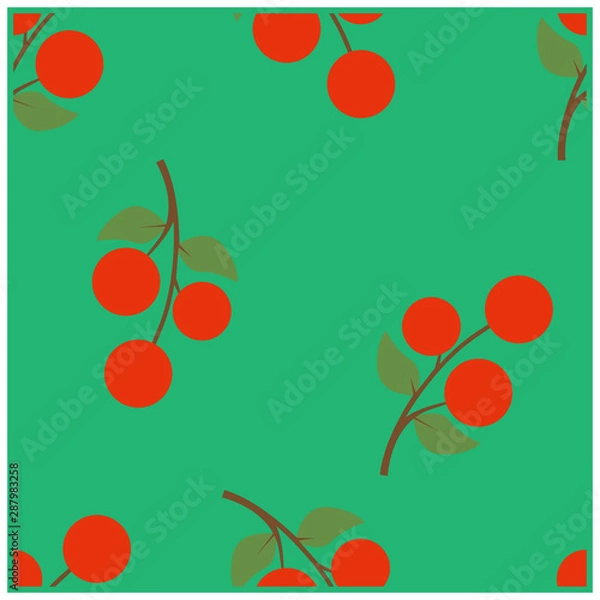 Obraz simple seamless pattern a leaf design vector