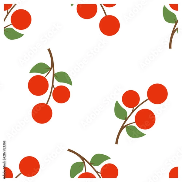 Obraz simple seamless pattern a leaf design vector