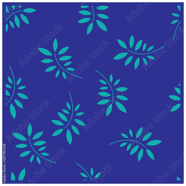 Obraz simple seamless pattern a leaf design vector