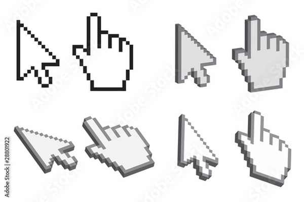 Obraz 3D Desktop Cursors