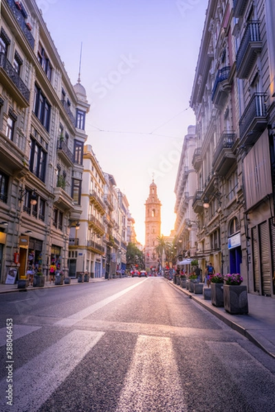 Obraz Valencia at sunset