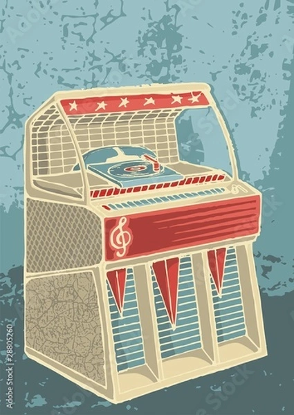 Obraz Retro jukebox