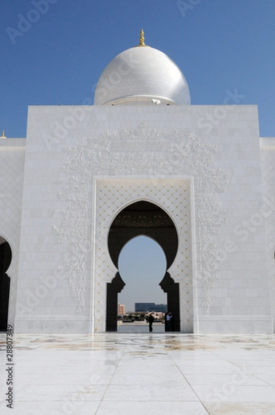 Obraz Große Moschee in Abu Dhabi, Eingangstor