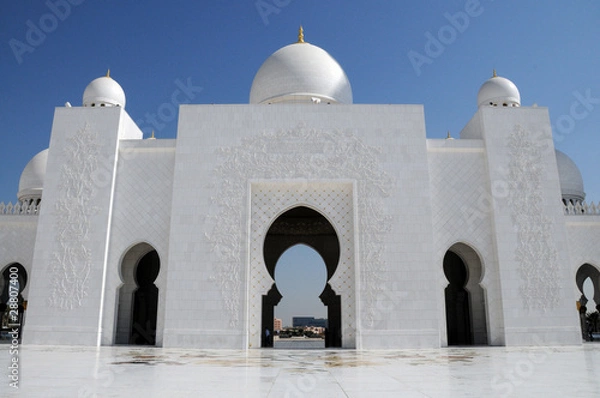 Obraz Große Moschee in Abu Dhabi, Eingangstor