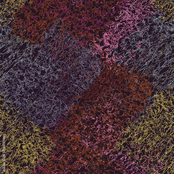 Obraz Weave cloth quilt colorful seamless background