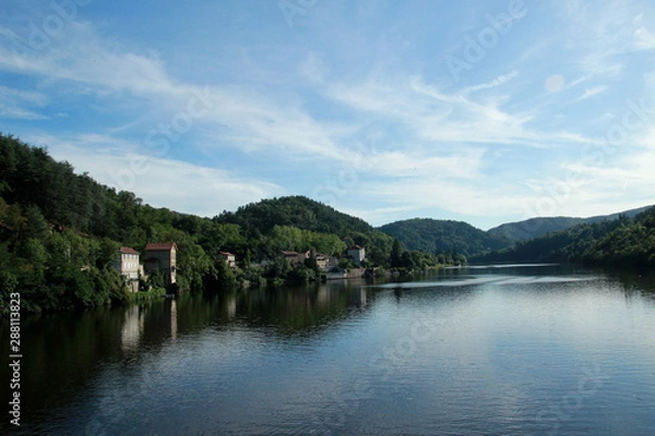 Fototapeta Vue sur les gorges de la Loire