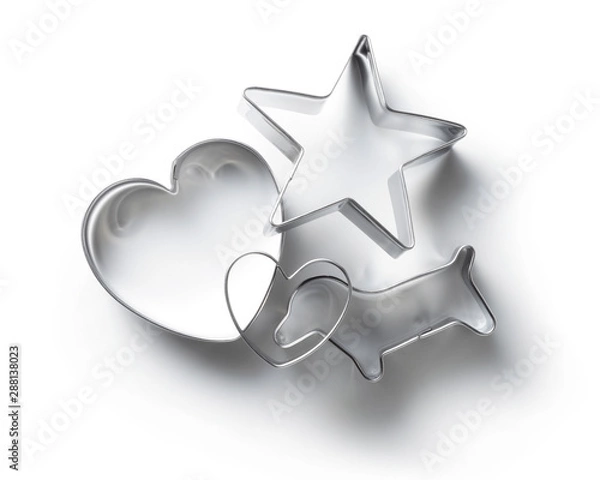 Obraz cookie cutter isolated on white background