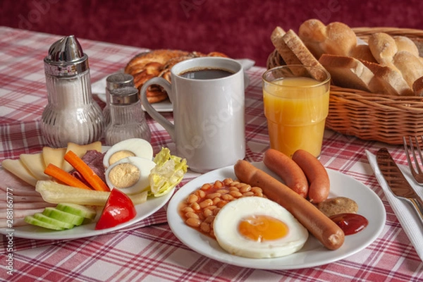 Fototapeta Continental breakfast