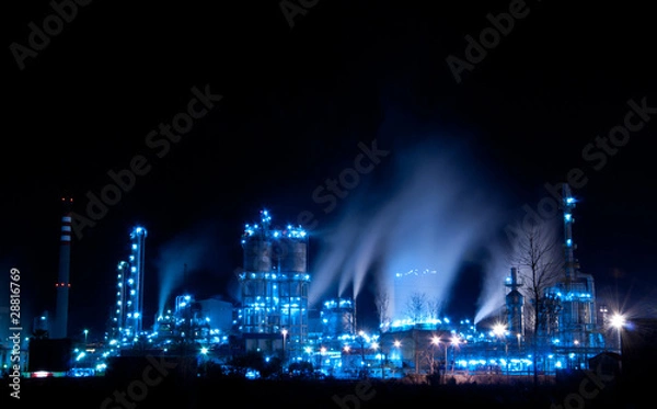 Fototapeta Refinery by Night