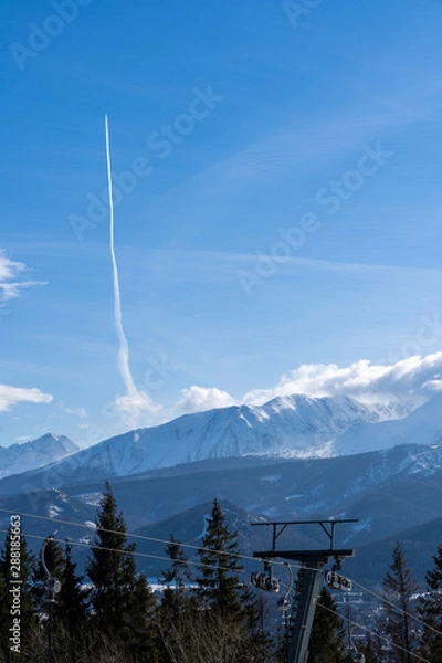 Fototapeta Niebo w górach