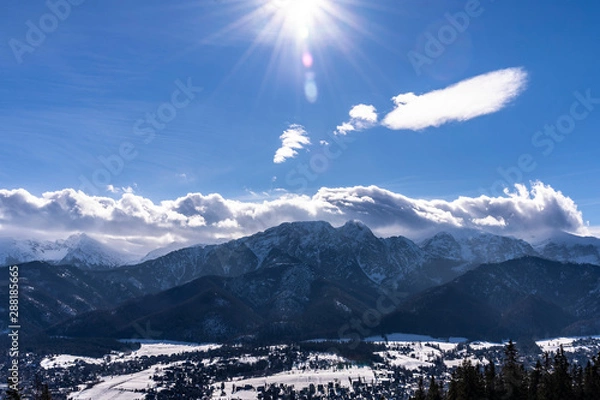 Obraz Panorama Tatr - Giewont