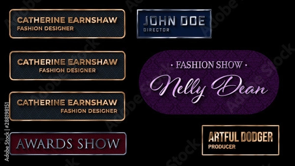 Obraz Metallic Lower Third