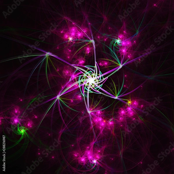Obraz 3D Abstract fractal background