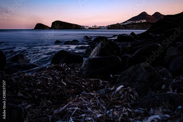 Obraz Felsenküste im Abendlicht