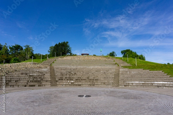 Obraz 旭山公園と青空