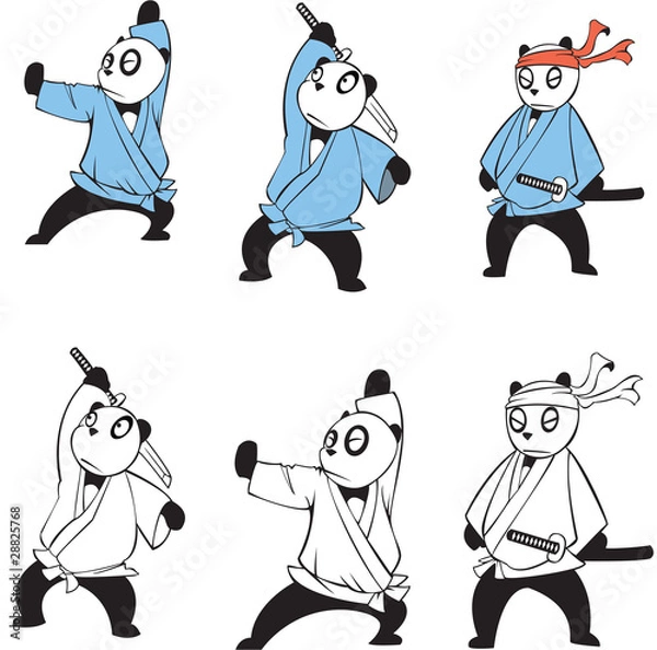 Obraz panda vector set 2
