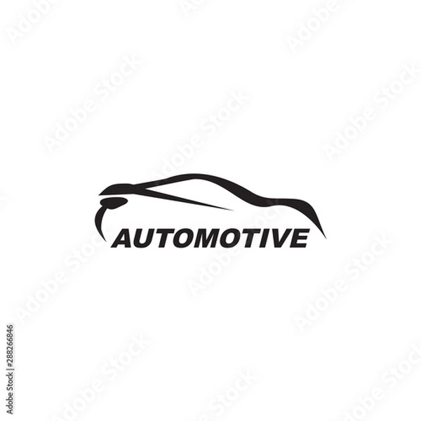 Fototapeta Automotive logo design vector template
