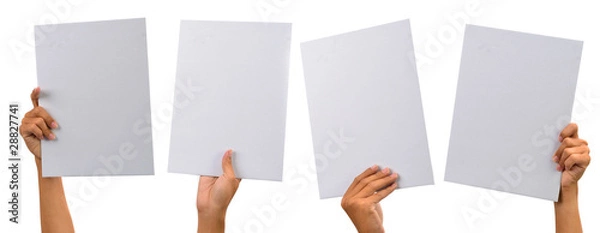 Obraz różne puste tektury