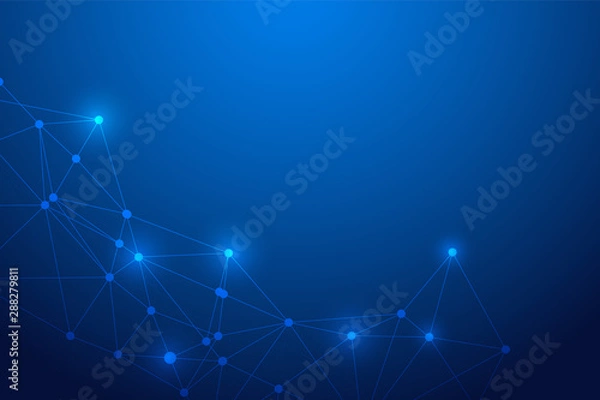 Fototapeta Abstract Line Background .Vector Illustrator. Connection Concept. Data Concept