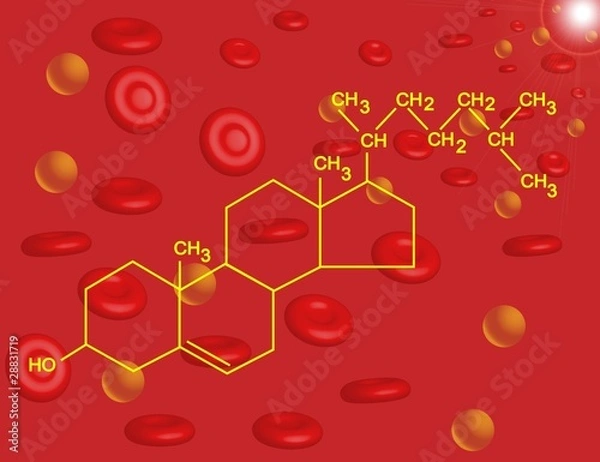 Obraz Cholesterol chemical structure