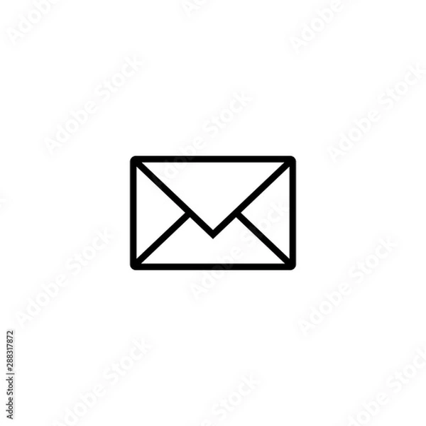 Obraz Mail icon vector. Message icon, envelope sign for web