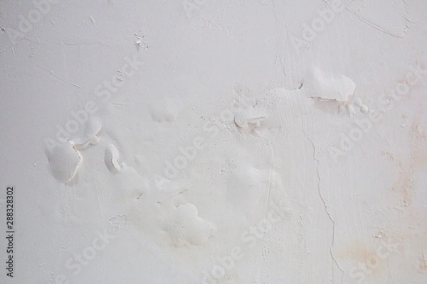 Fototapeta Painting blistering and peeling problems on the wall