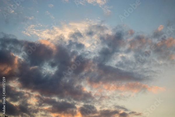 Fototapeta dramatic sky with clouds