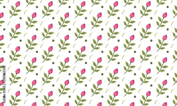 Fototapeta Pink Flower Pattern Background