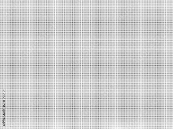 Obraz High density small black dots pattern seamless isolated. Monochrome on white background
