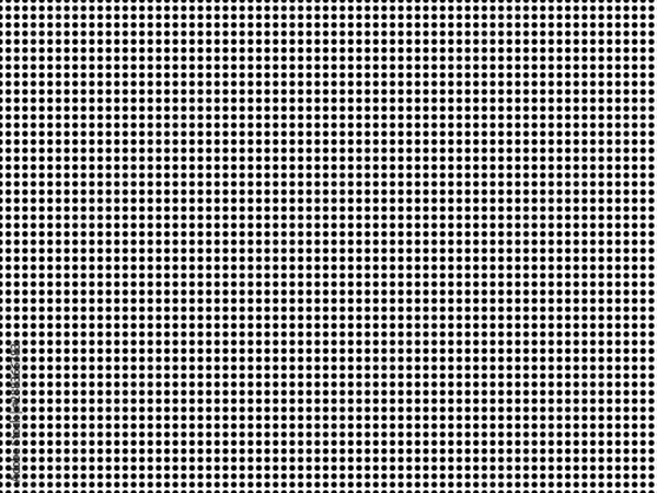 Obraz High density small black dots pattern seamless isolated. Monochrome on white background