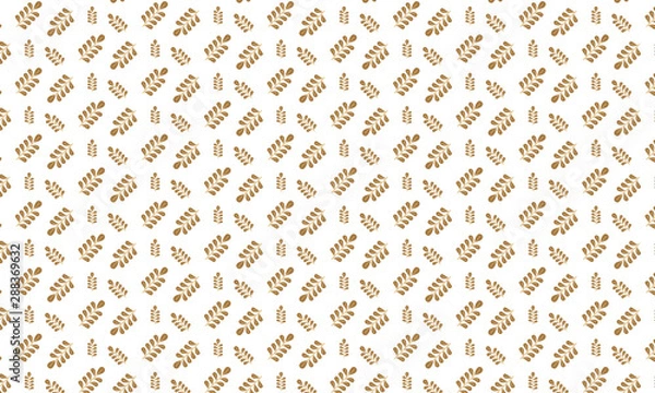 Fototapeta Dark Salmon leaves pattern with light background