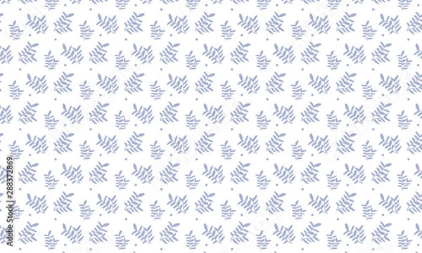 Obraz Light Purple Fern Leaves Pattern Background