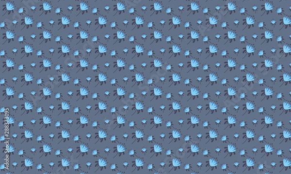 Obraz Blue Petunia Flower with Dark Background Vector