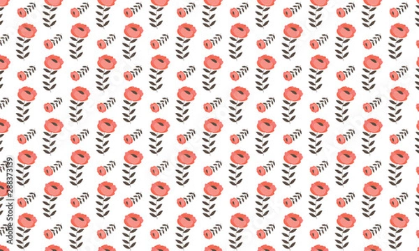 Obraz Red Diascia Flower Background Vector