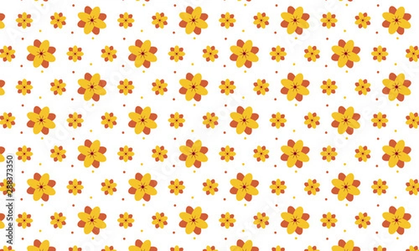 Obraz Yellow Flower Pattern Background 