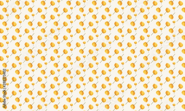 Obraz Yellow Flower Pattern Background 
