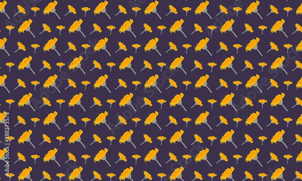Obraz Yellow Flower Pattern Background 